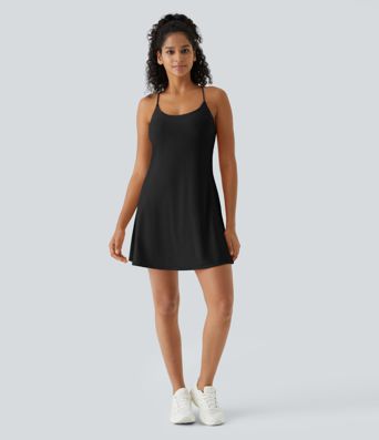 Minivestido deportivo yoga sin espalda 2 en 1 bolsillo lateral edición Easy Peezy