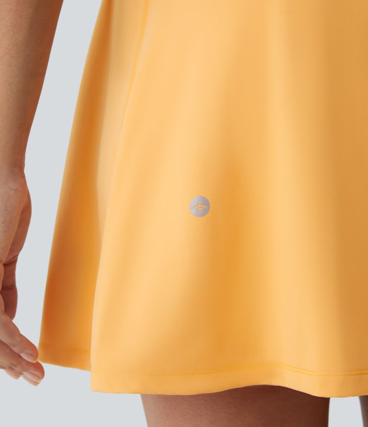 Minivestido deportivo yoga sin espalda 2 en 1 bolsillo lateral edición Easy Peezy