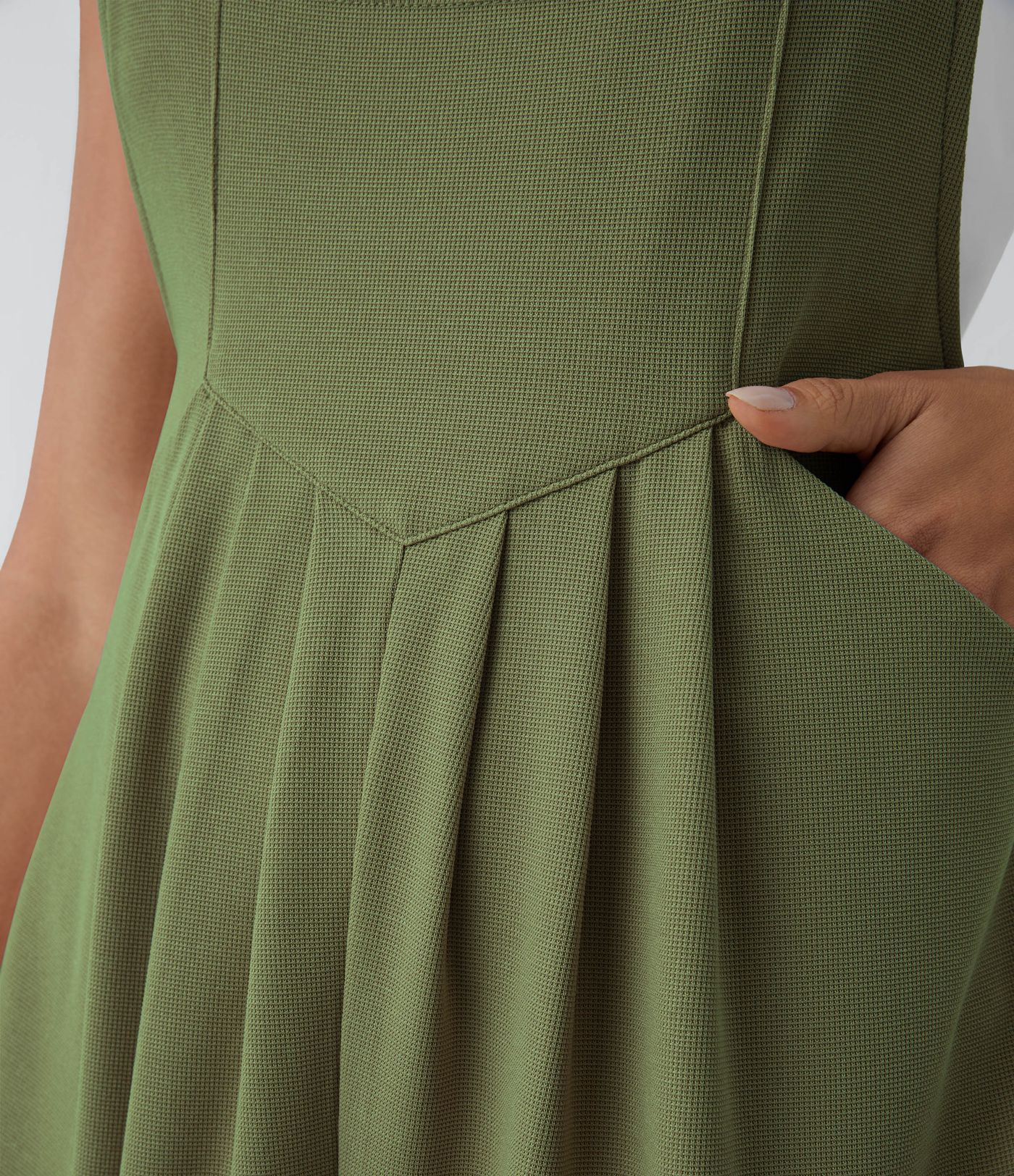 Pockets Waffle Casual Short Overalls