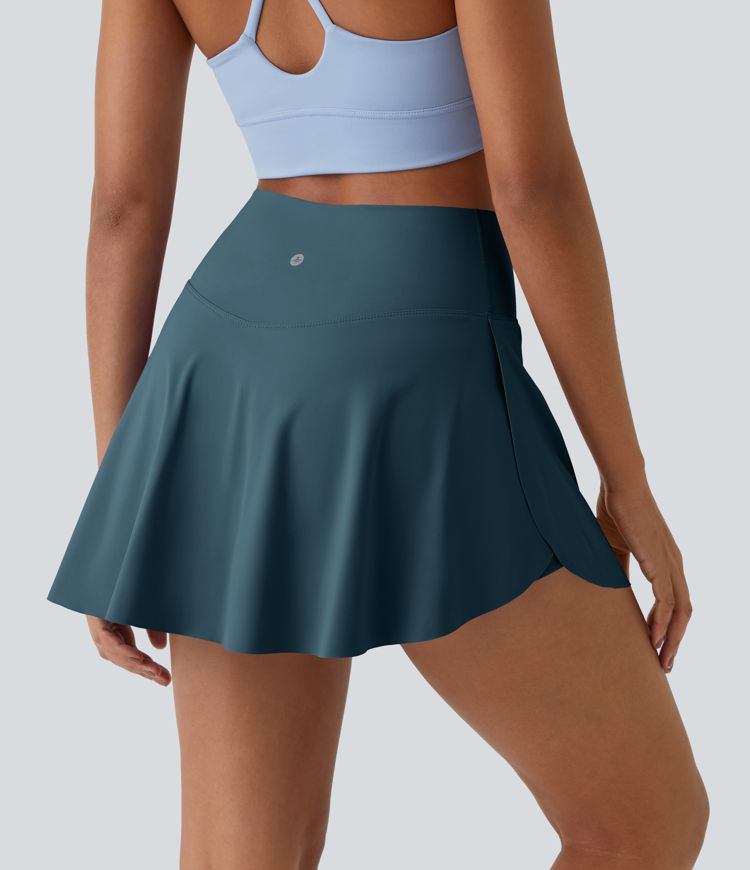 Jupe de tennis mini 2-en-1 Everyday Softlyzero™ Airy avec croisement, poche latérale et toucher frais-Lucide-UPF50+