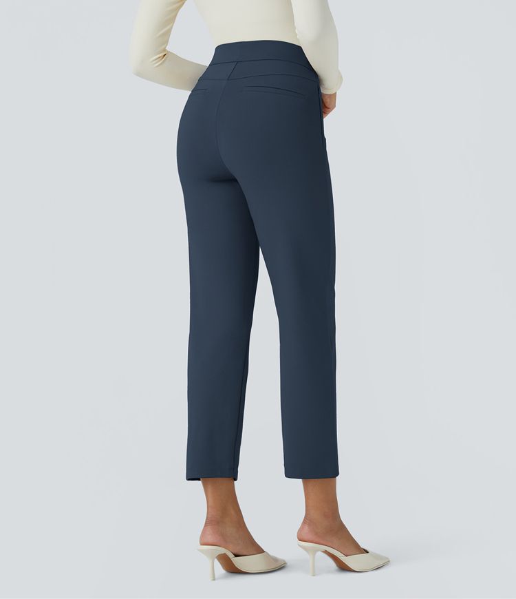 Pantalón Halara Flex™ oficina ajustado bolsillo lateral tiro medio alto