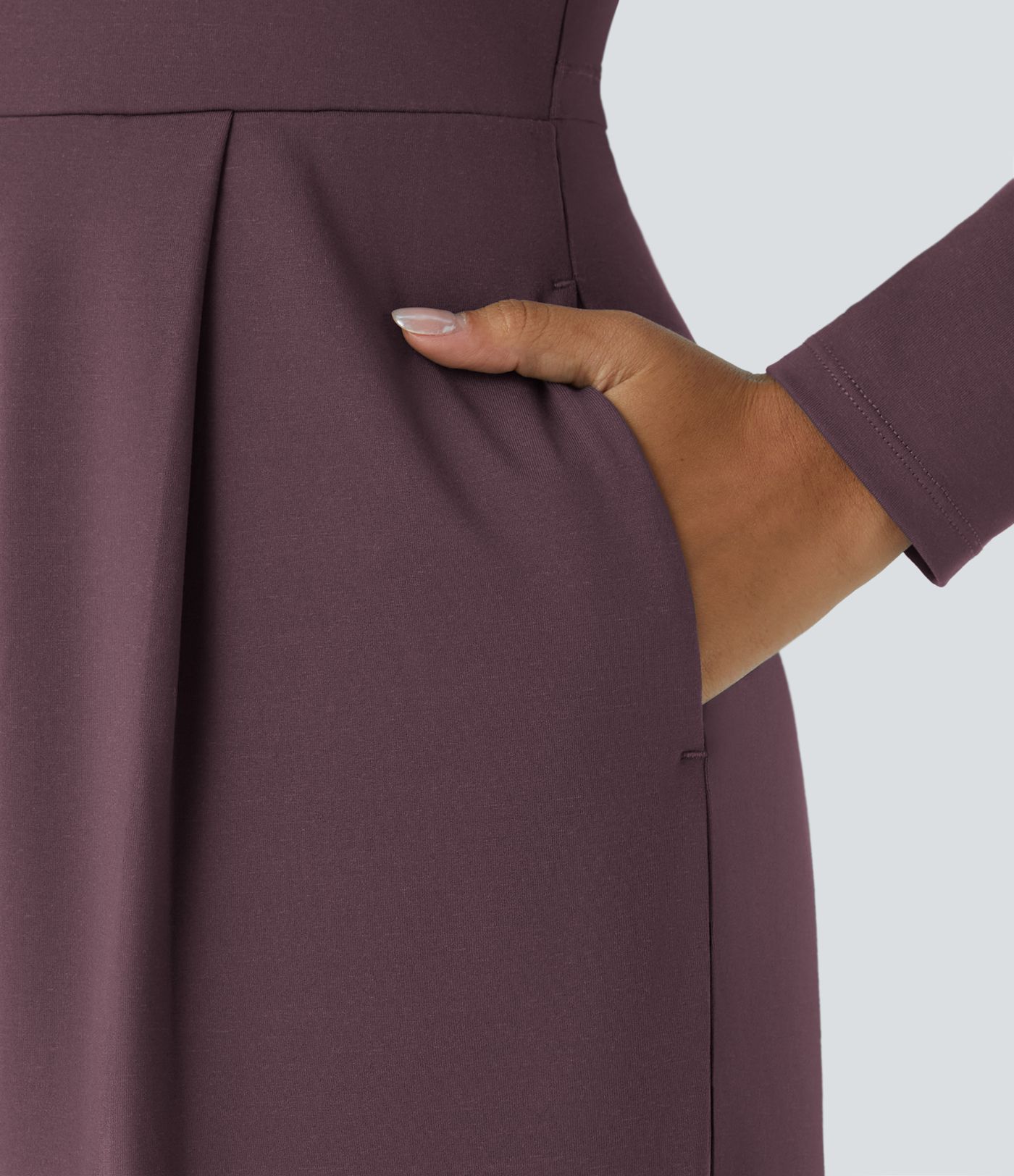 Long Sleeve Pocket Wide Leg Jumpsuit-Easy Peezy