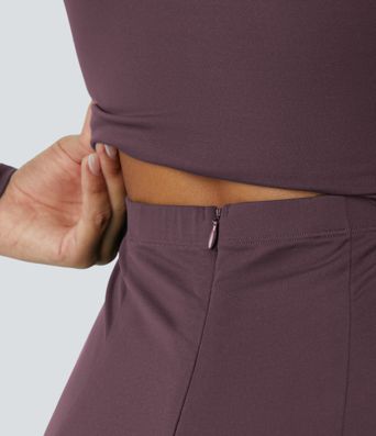 Long Sleeve Pocket Wide Leg Jumpsuit-Easy Peezy