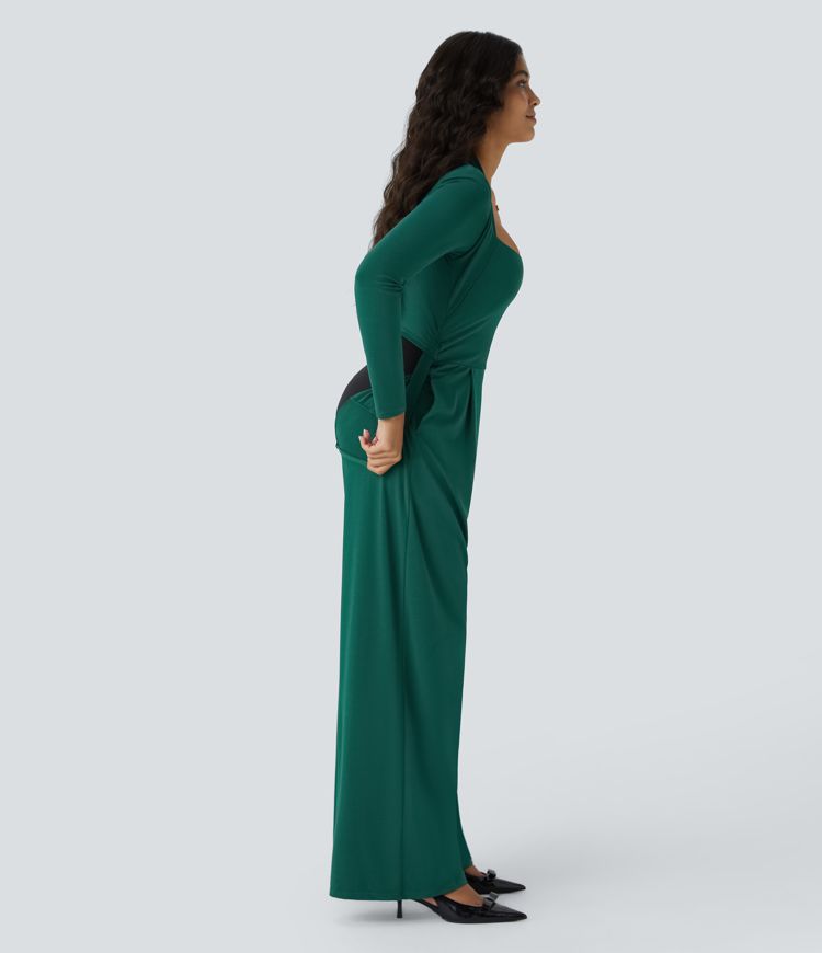 Combinaison de cérémonie à manches longues, coupe large avec poches latérales et zip invisible - Édition Easy Peasy