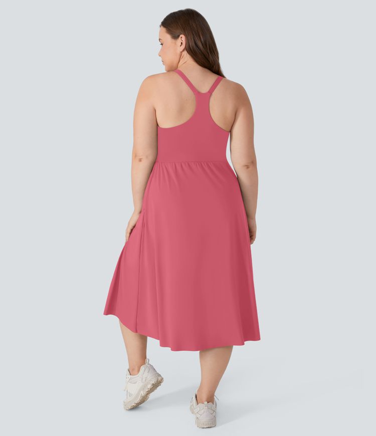 Everyday Plus Size Midi Chill Dress-La Land