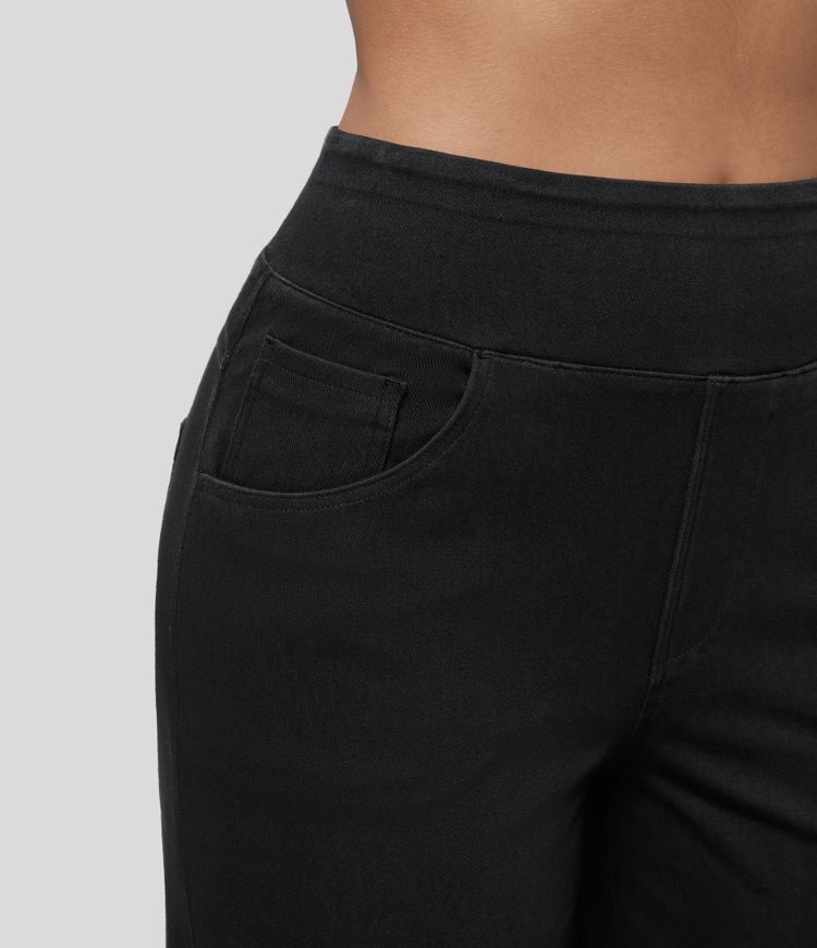Halara Flex™ High Waisted Pockets Wide Leg Loose Work Jeans