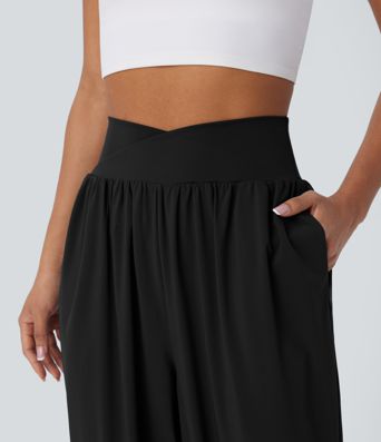 Breezeful™ Crossover joggers de yoga de talle alto con bolsillos y secado rápido Breezeful™ Crossover joggers de yoga de talle alto con bolsillos y secado rápido