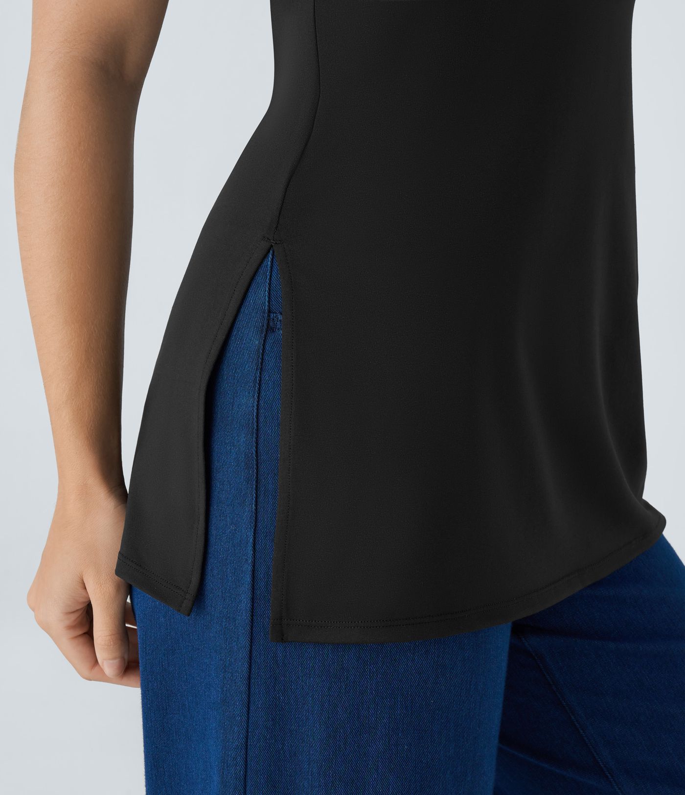 Lässiges, rückenfreies Tube-Top mit Schlitz