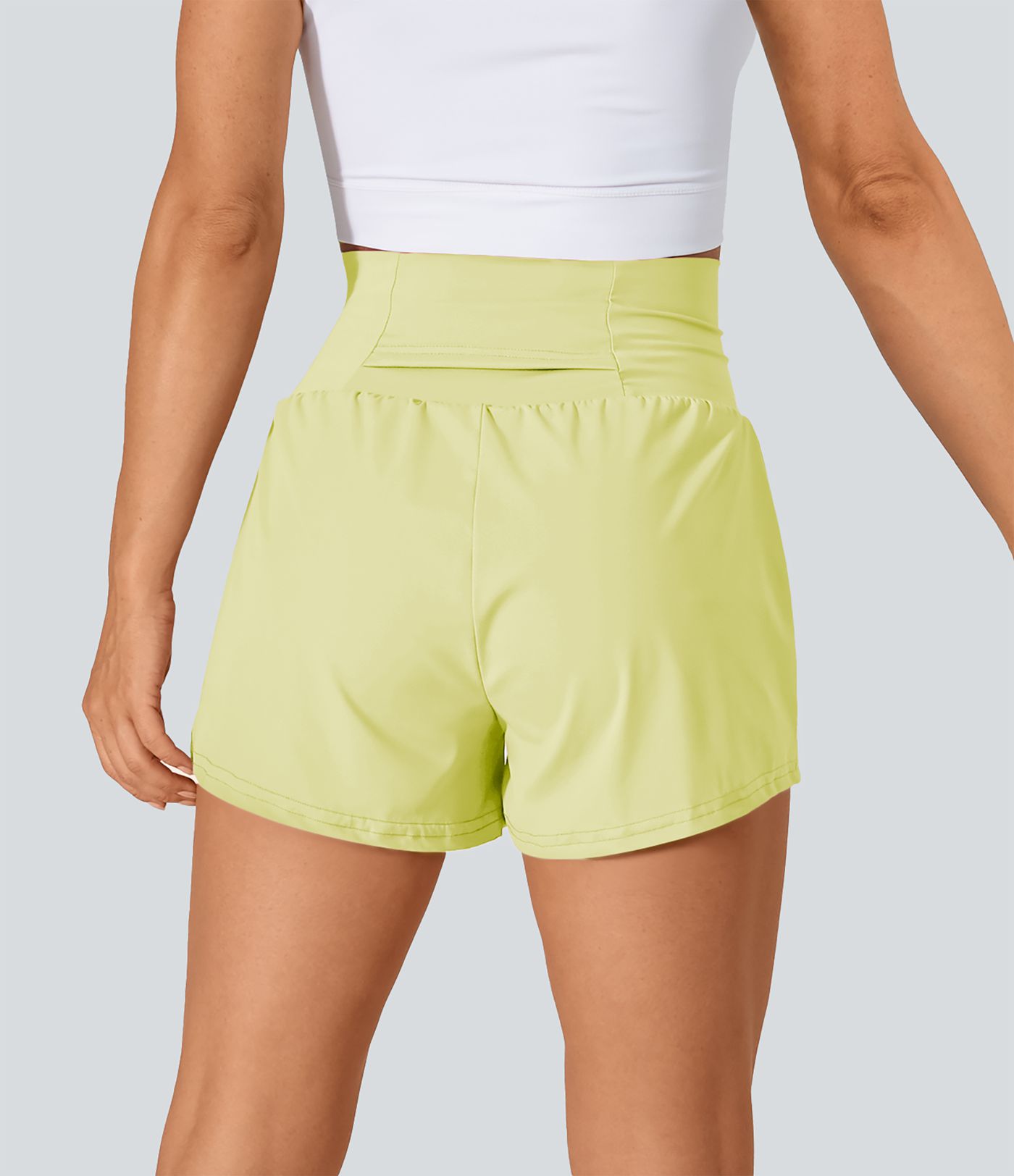 SoftlyZero™ Airy Super High Waisted Cool Touch Women Gym Running Yoga Shorts with Pockets