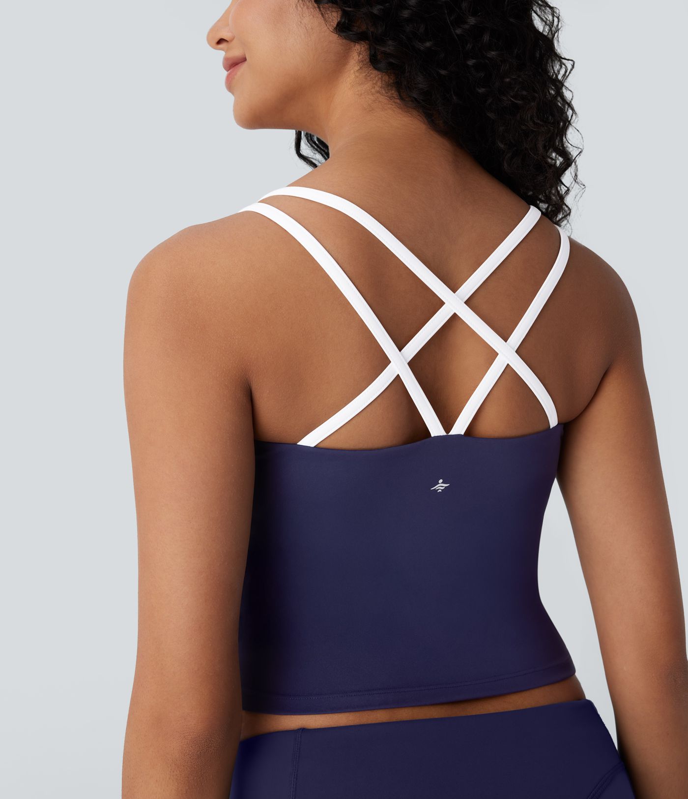 Top Softlyzero™ QuickDry yoga ajustado secado rápido sin espalda bloque color