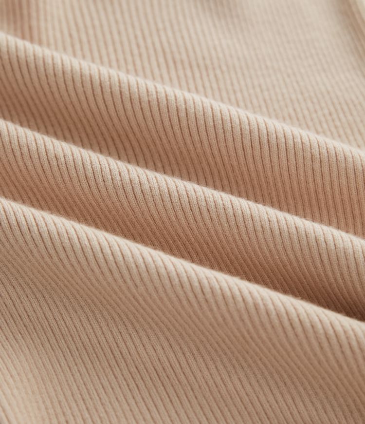 Ribbed Knit Round Neck Long Sleeve Casual Jumper