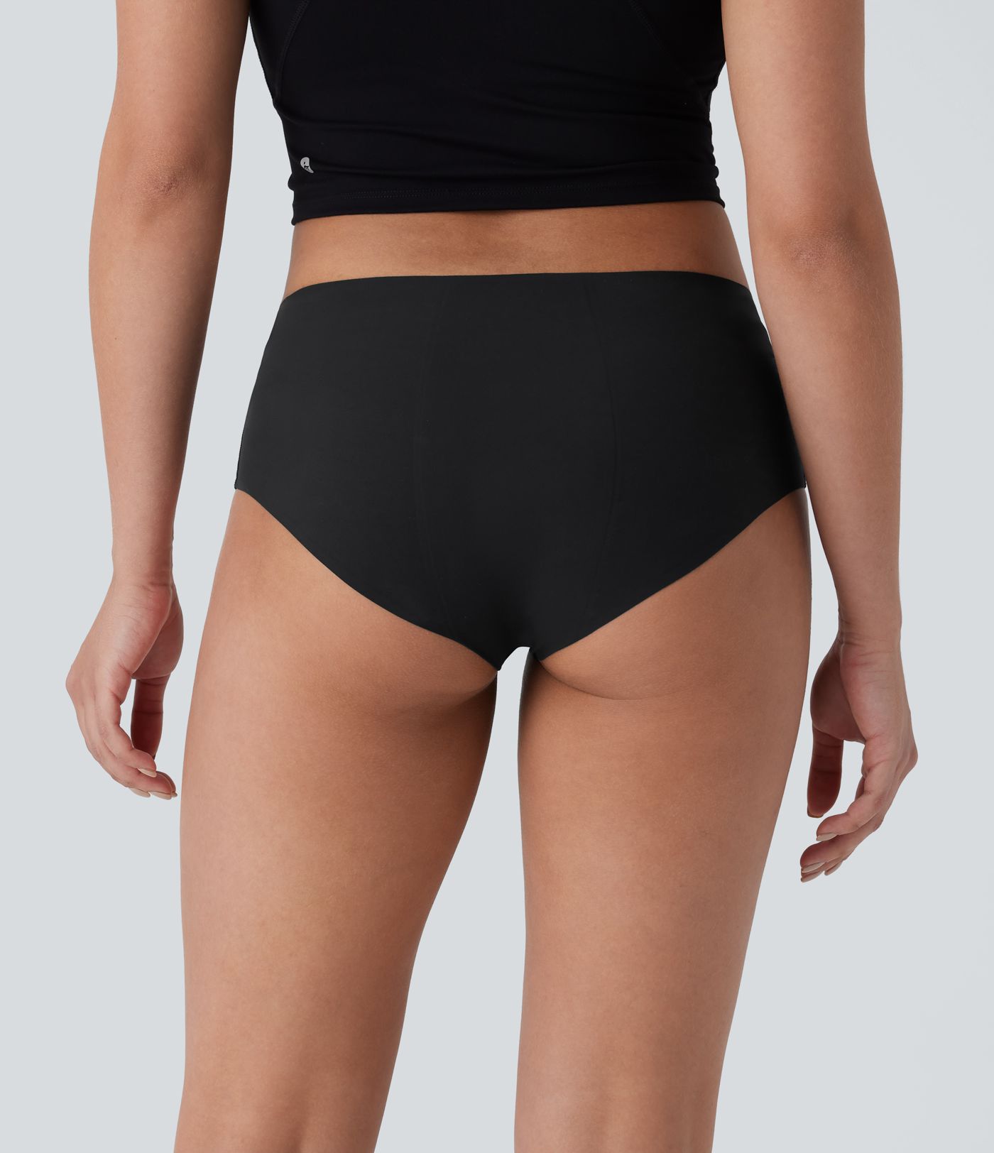 Seamless Mid Rise Casual Leak Protection Underwear Panties