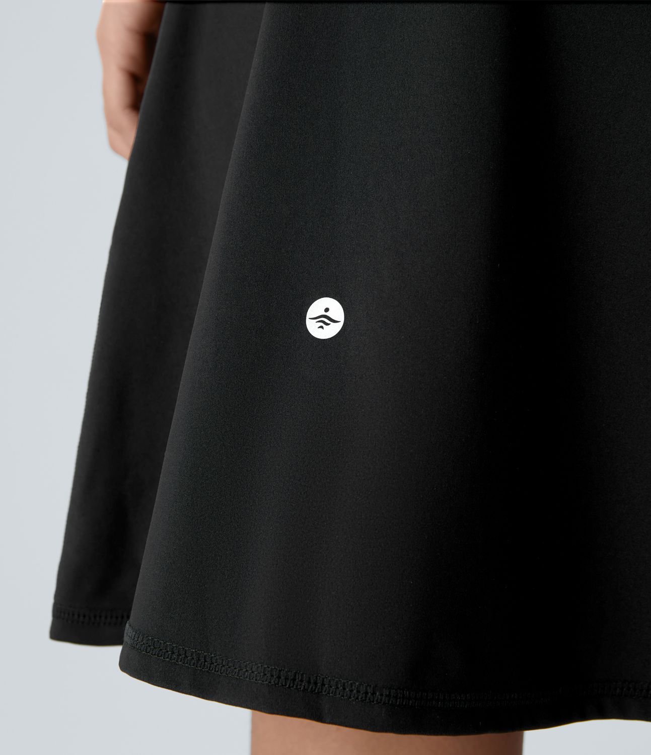 Vestido activo más largo Softlyzero™ Airy sin espalda recortado correa ajustable bolsillo 2 en 1 tacto fresco UPF50+