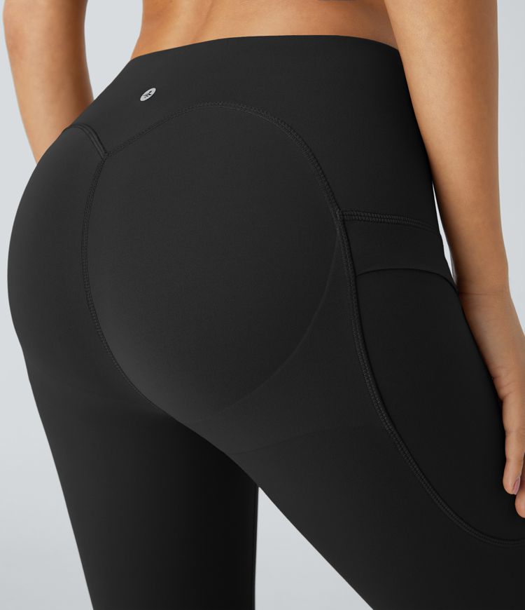 Leggings yoga SoCinched UltraSculpt tiro alto realce glúteo control abdomen bolsillo lateral