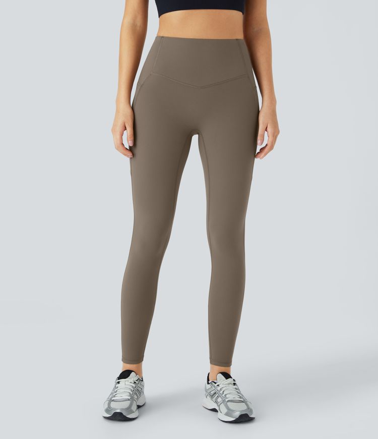 Halara UltraSculpt™ SoCinched leggings de yoga taille haute avec poches, qui rehaussent les fessiers et sculptent le ventre
