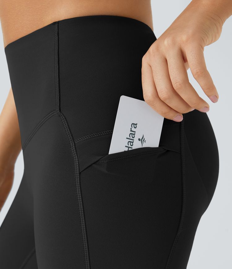 Leggings yoga SoCinched UltraSculpt tiro alto realce glúteo control abdomen bolsillo lateral