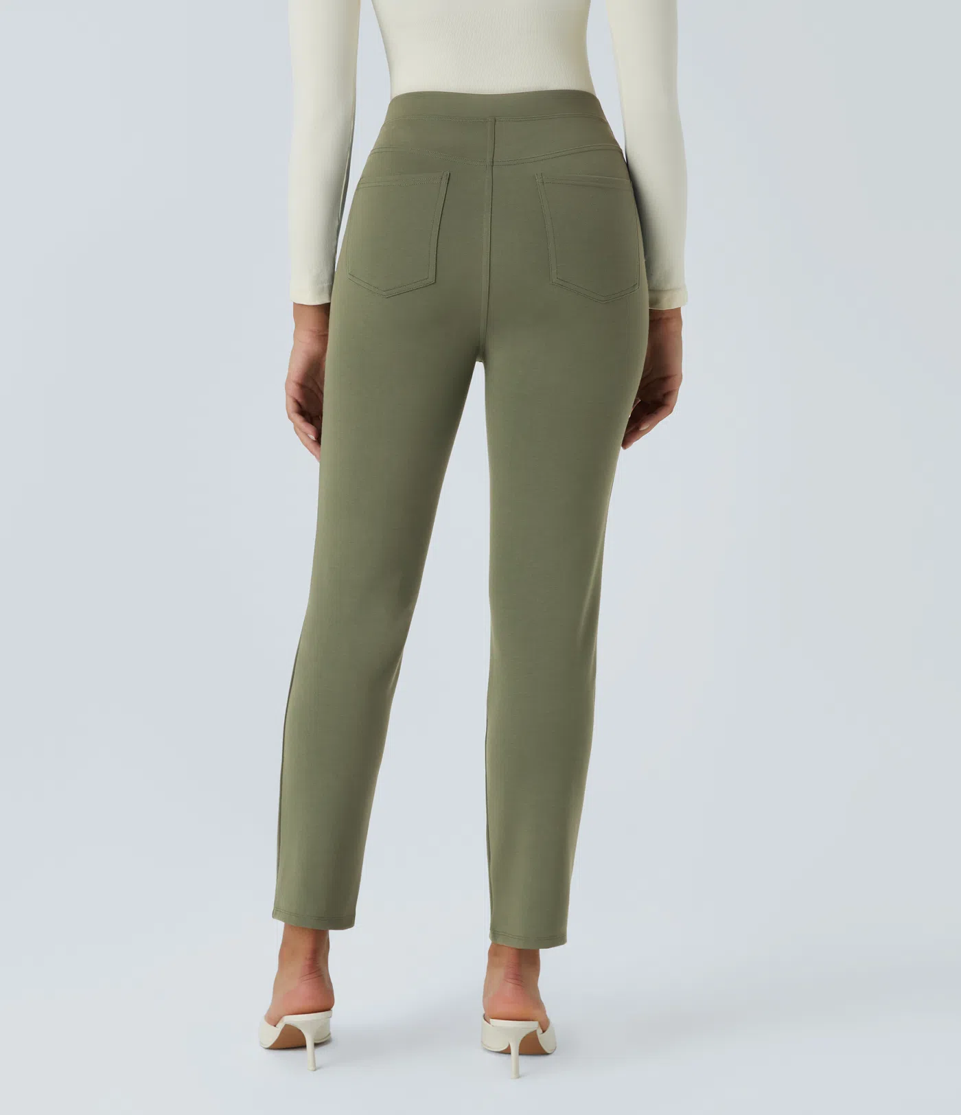 Halara Flex™ High Waisted Back Side Pocket Slim Work Pants