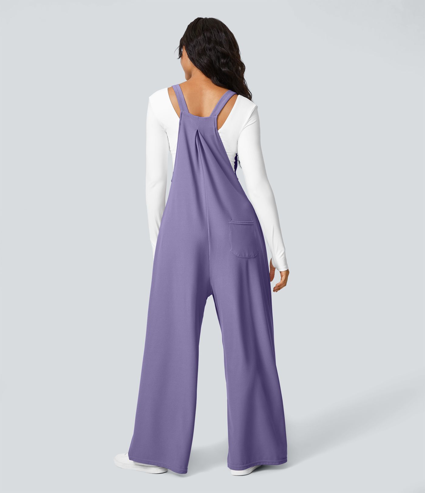 Pockets Waffle Casual Overalls