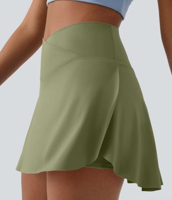 Everyday Softlyzero™ Airy Crossover 2-in-1-Mini-Tennisrock mit Seitentaschen-Lucid