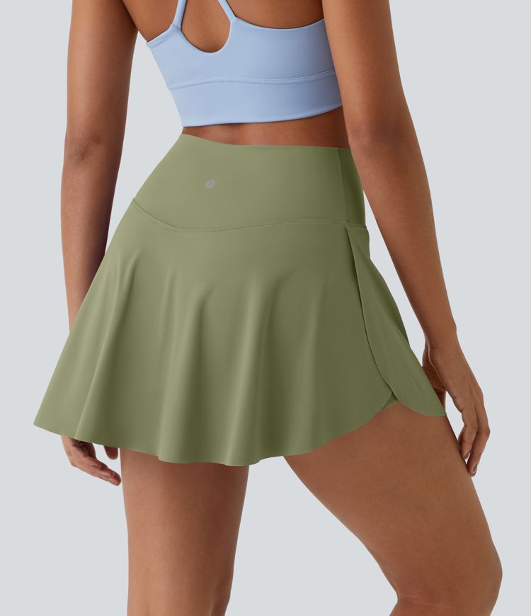 Everyday Softlyzero™ Airy Crossover 2-in-1-Mini-Tennisrock mit Seitentaschen-Lucid