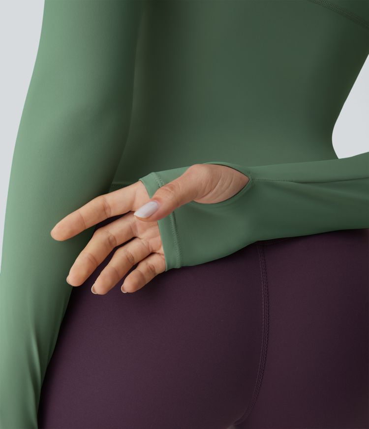 Στερεό Τοπ Αθλητικό Γιόγκα με Οπή Αντίχειρα