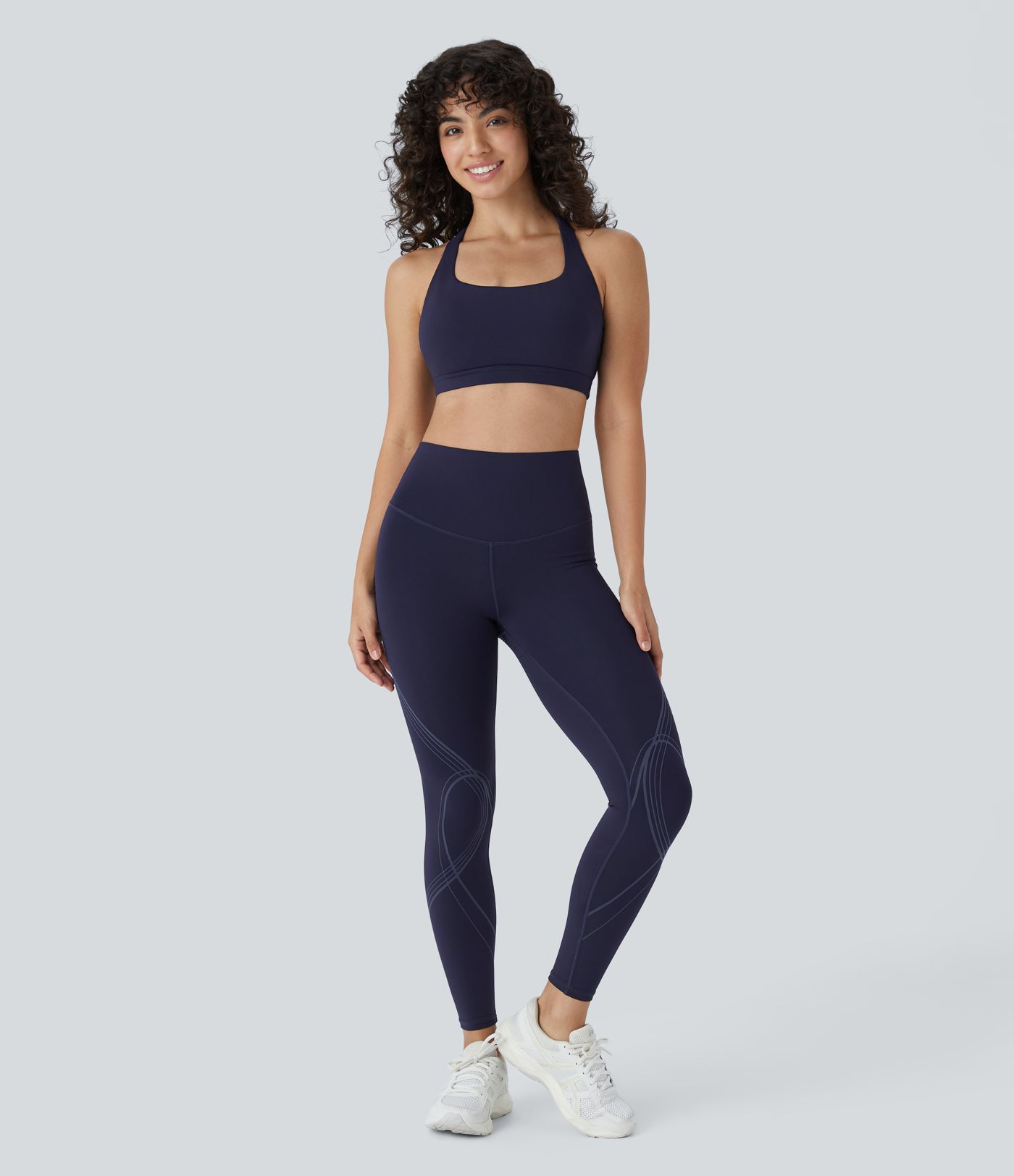 Po-Lifting Leggings mit hohem Bund, Bauchkontrolle, formende, schnell trocknende Lauf-Leggings