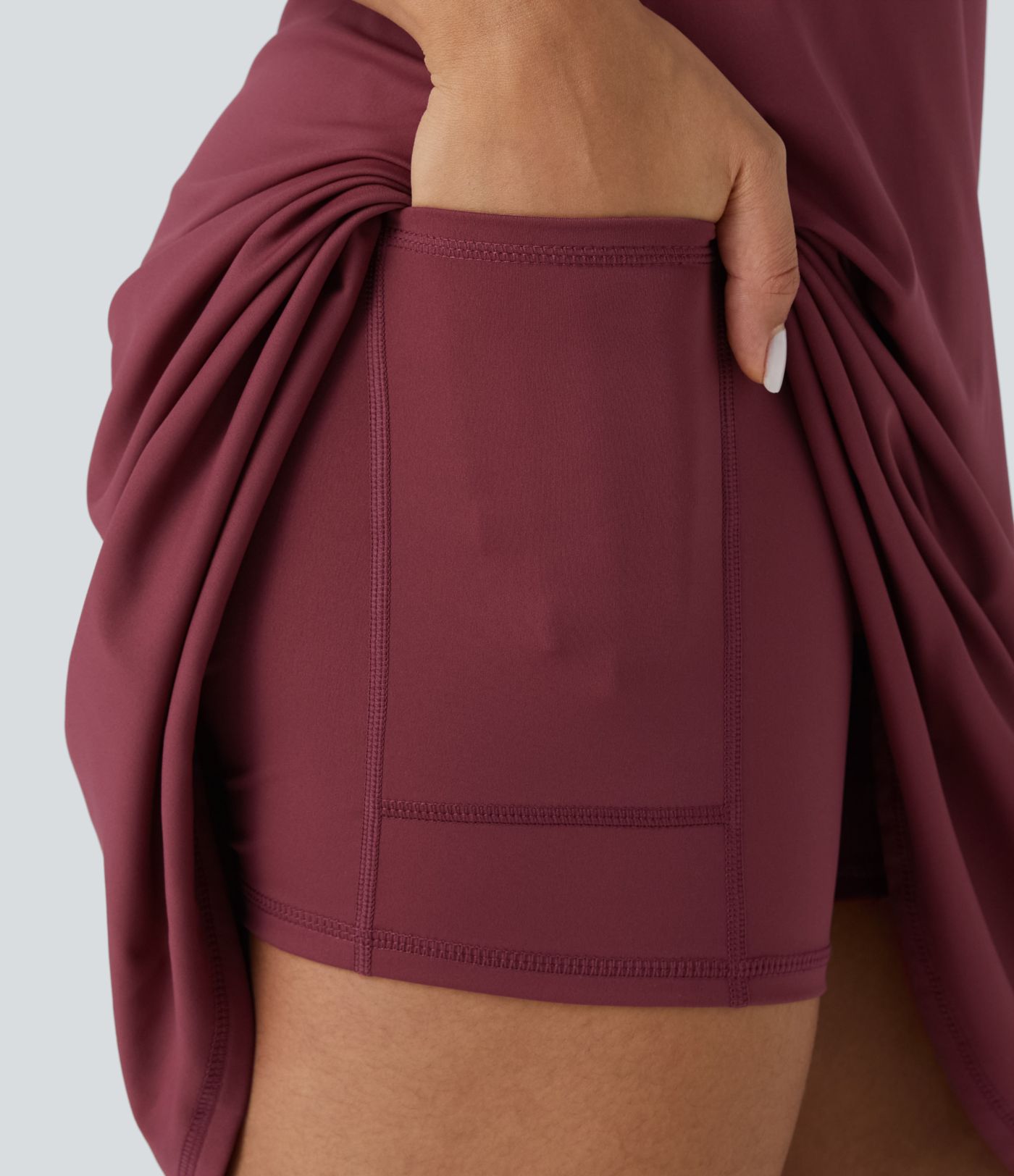 Softlyzero™ Airy backless cutout adjustable strap 2-in-1 pocket cool touch long length active dress - Easy Peezy