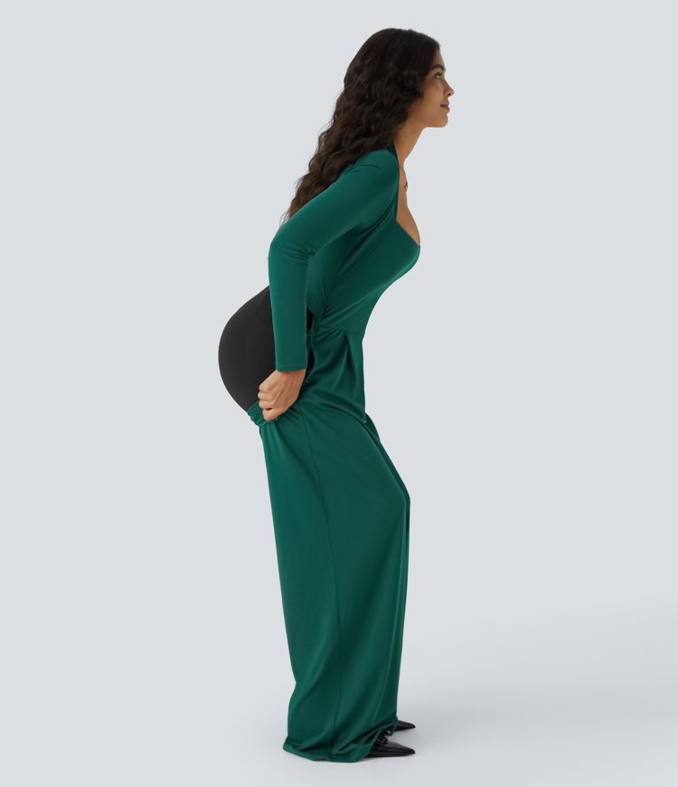 Combinaison de cérémonie à manches longues, coupe large avec poches latérales et zip invisible - Édition Easy Peasy