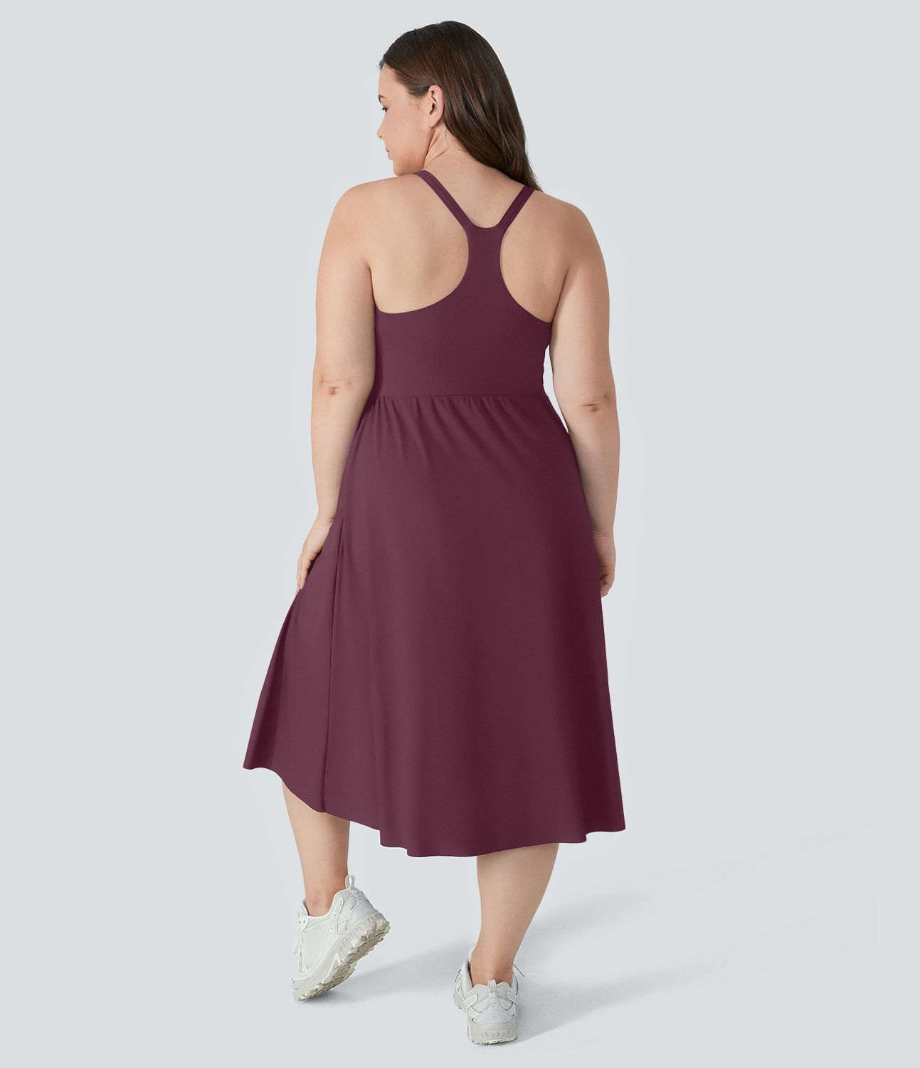 Everyday Plus Size Midi Chill Dress-La Land