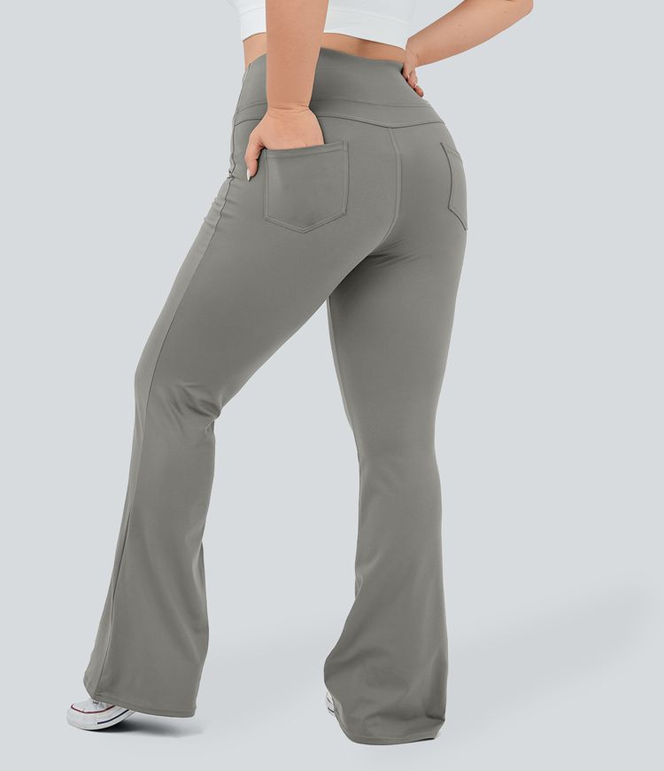 DayStretch High Waisted Pocket Flare Yoga Plus Size Leggings