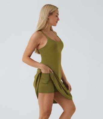 Everyday Softlyzero™ Airy rückenfreies 2-in-1-Aktivitätskleid – Euphoria Air – längeres Kleid und verstellbare Träger