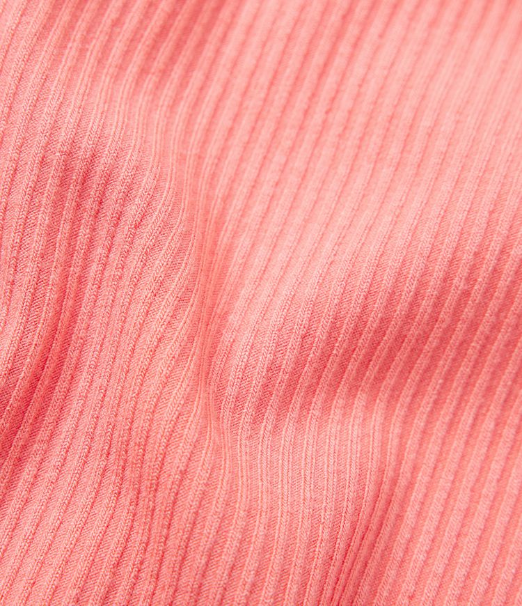 Combinaison décontractée moulante en maille côtelée avec col rond et fermeture éclair