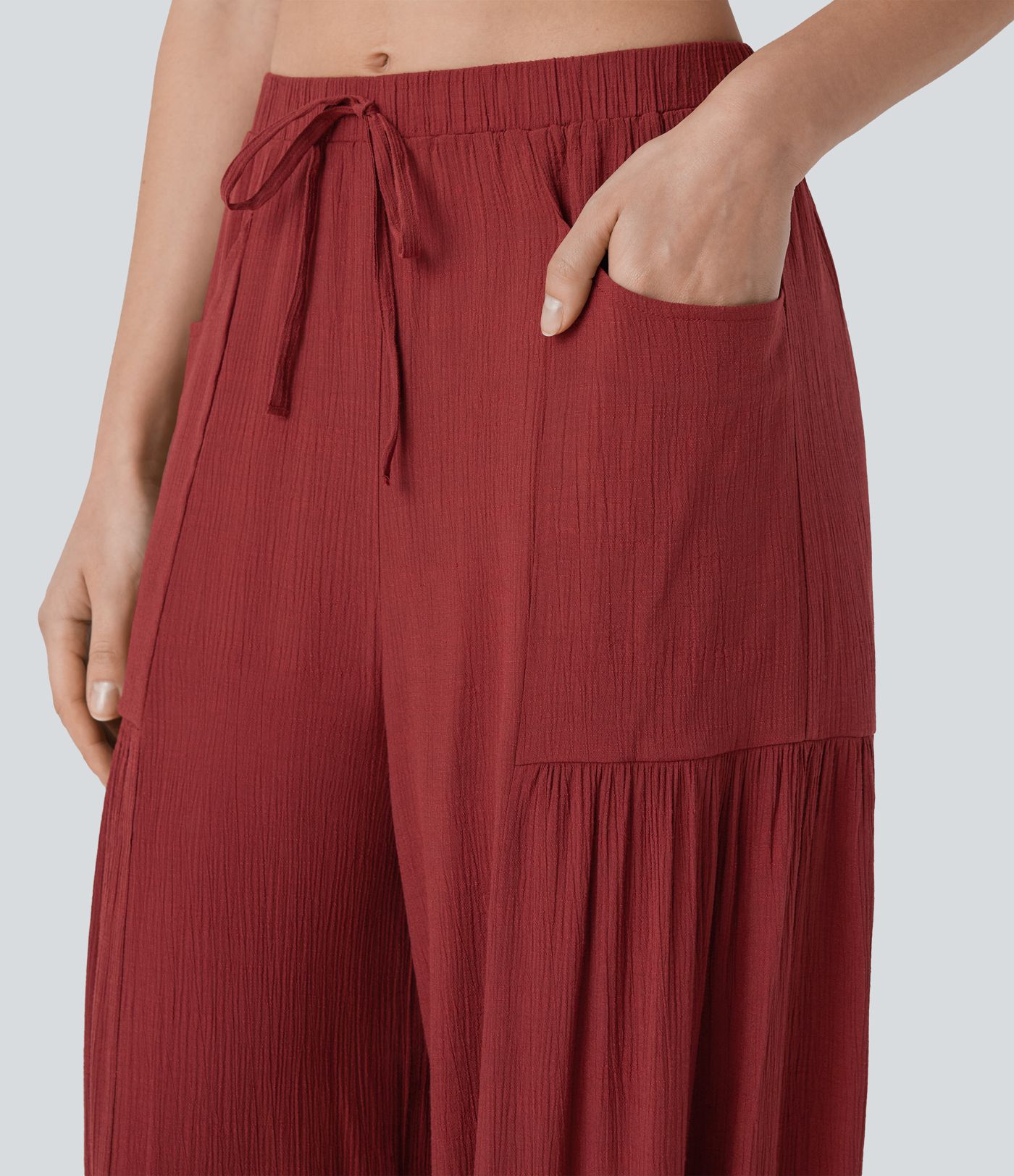 Jogginghose mit mittelhohem Bund, Seitentaschen und Kordelzug