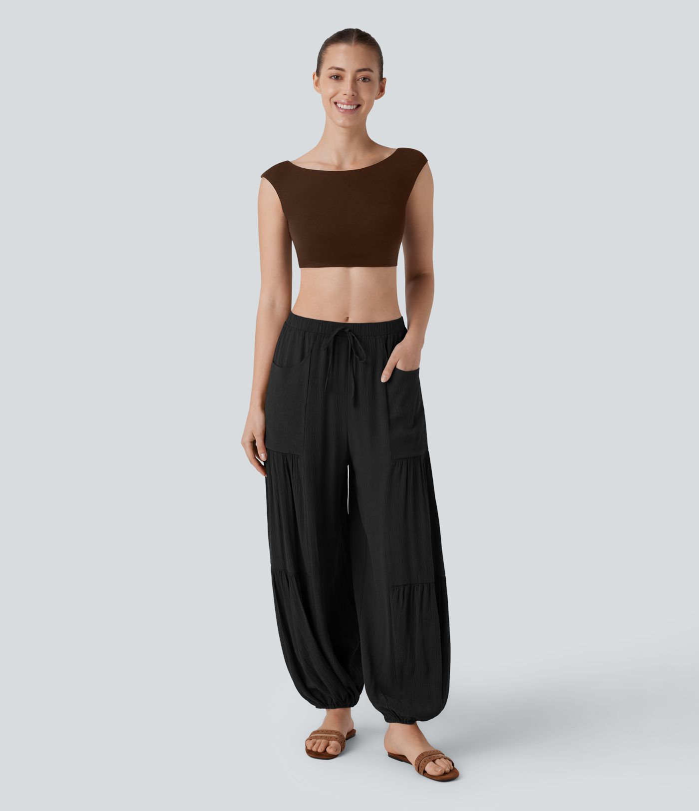 Mittlere Passform Kordelzug Taschen Relaxed Jogginghose Mittlere Passform Kordelzug Taschen Relaxed Jogginghose