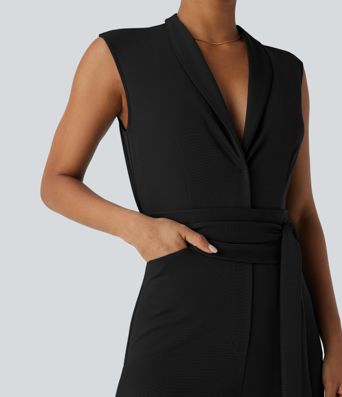 Combinaison de Travail Sans Manches avec Ceinture et Poches - Édition Facile