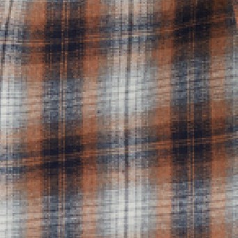 Orange Grey Plaid