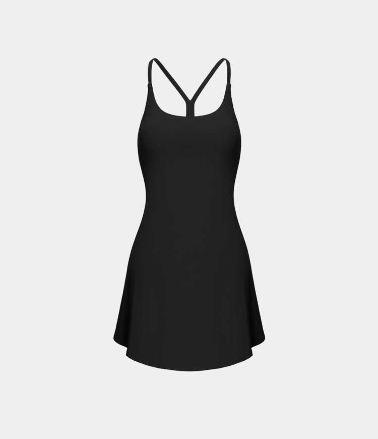 Softlyzero™ Airy Backless Cutout 2-in-1 Pocket Cool Touch Mini Activity Dress - UPF50+