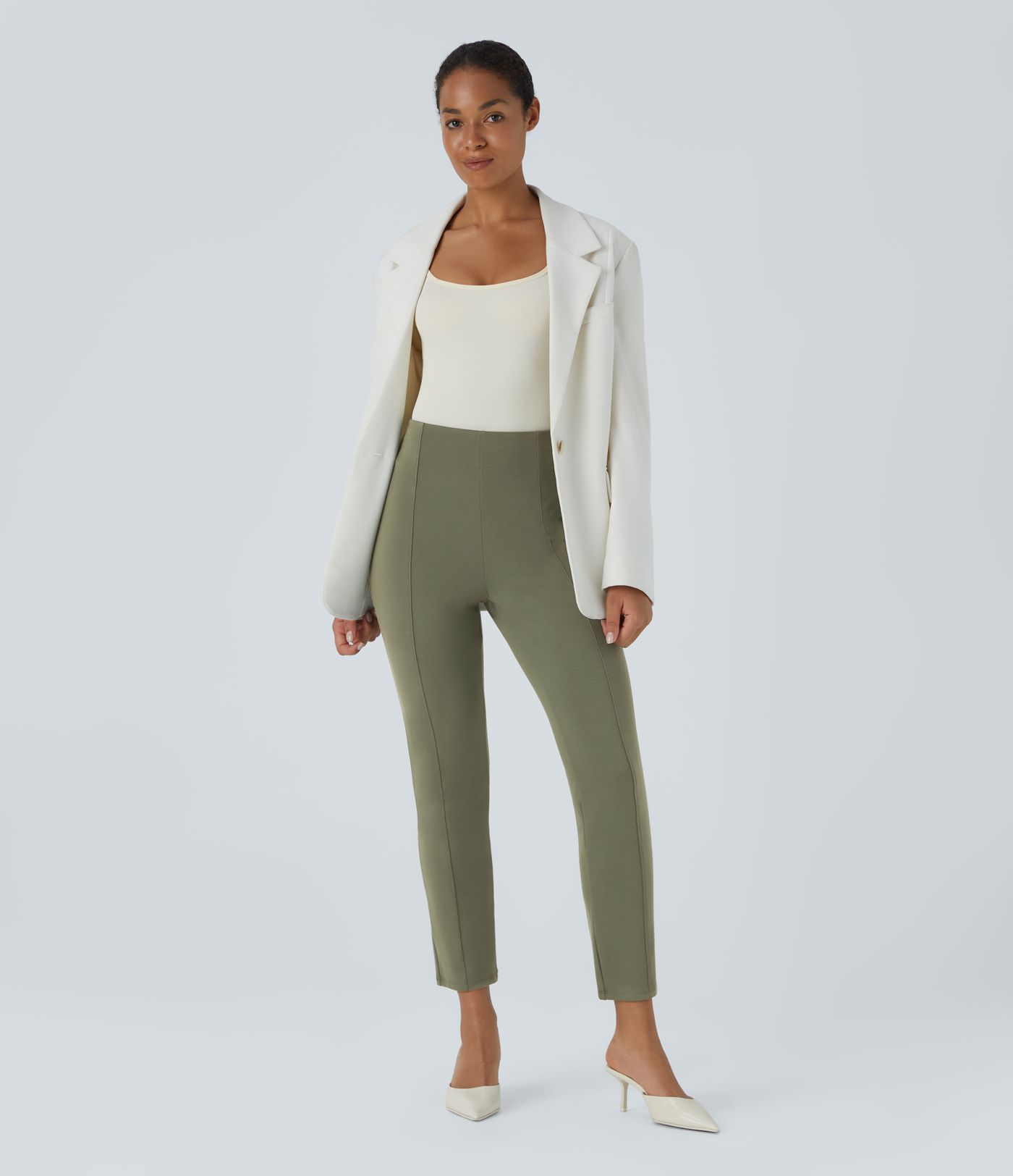 Halara Flex™ High Waisted Pocket Slim Work Pants Halara Flex™ High Waisted Pocket Slim Work Pants