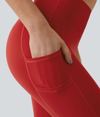 Softlyzero™ Plush Einfarbige Leggings mit hoher Taille und doppelten Taschen Softlyzero™ Plush Einfarbige Leggings mit hoher Taille und doppelten Taschen