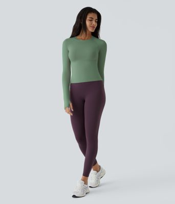 Στερεό Τοπ Αθλητικό Γιόγκα με Οπή Αντίχειρα