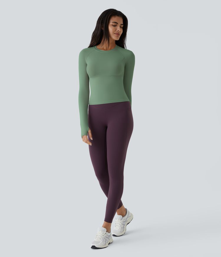 Στερεό Τοπ Αθλητικό Γιόγκα με Οπή Αντίχειρα