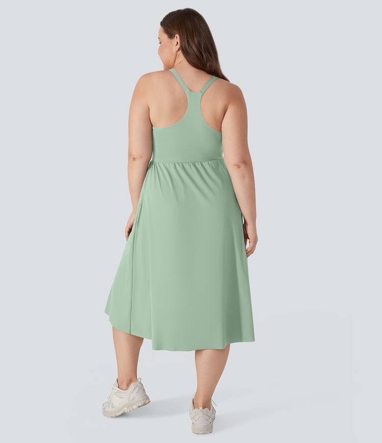 Everyday Plus Size Midi Chill Dress-La Land