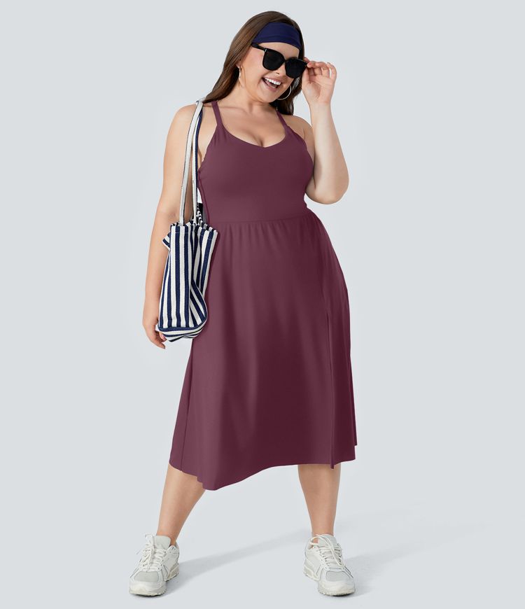 Everyday Plus Size Midi Chill Dress-La Land