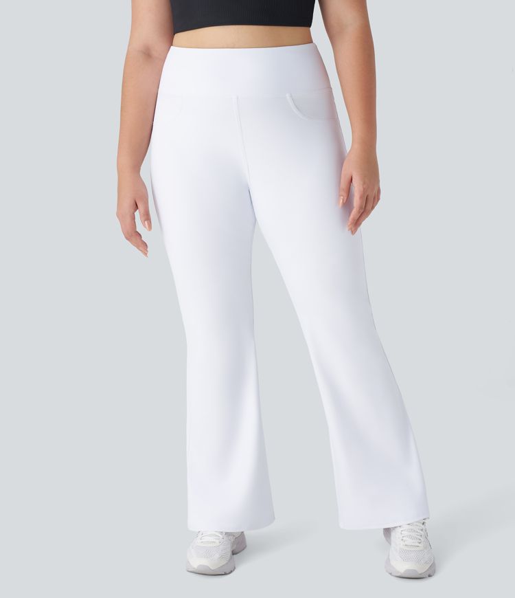 DayStretch High Waisted Pocket Flare Yoga Plus Size Leggings