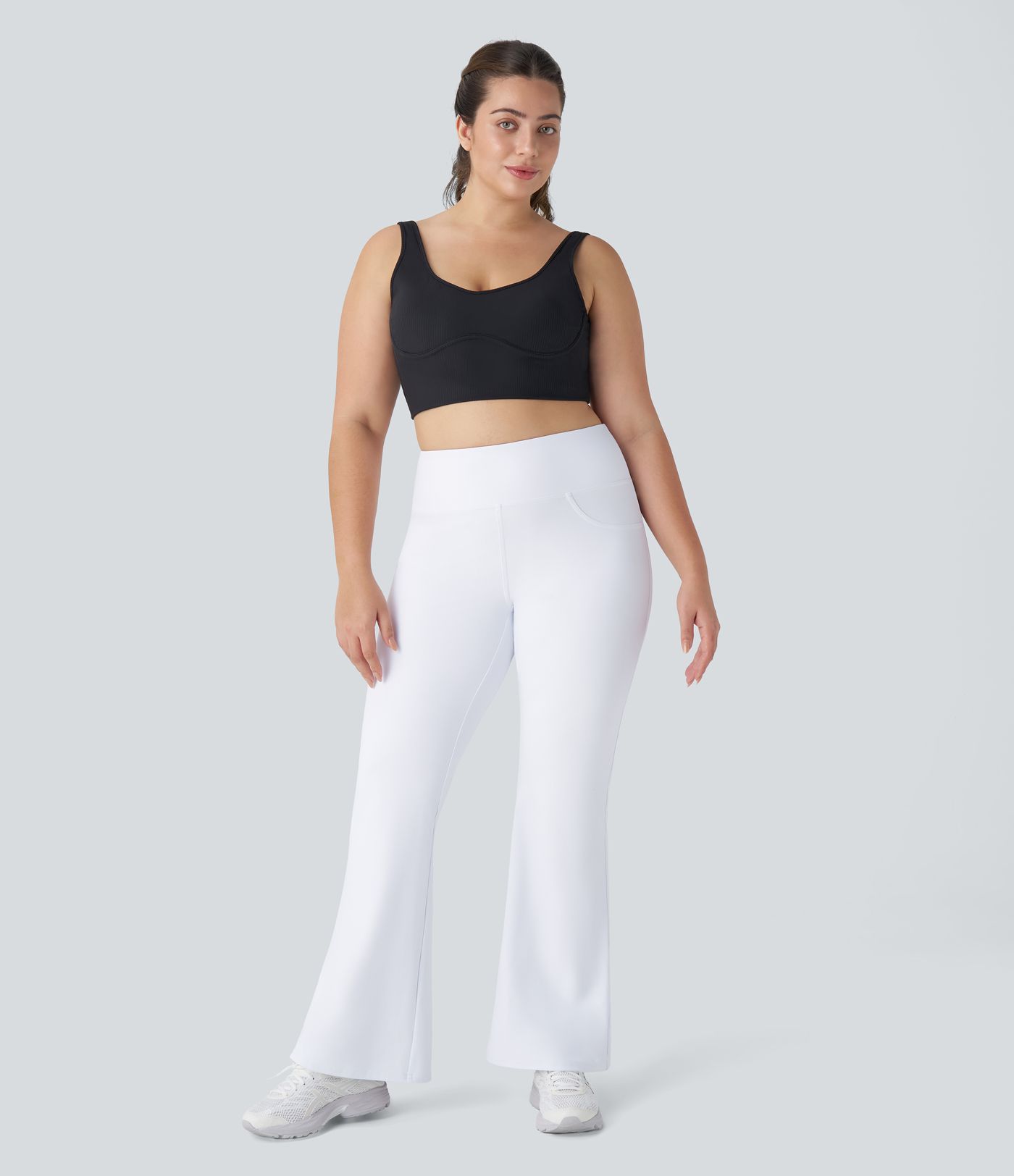 DayStretch High Waisted Pocket Flare Yoga Plus Size Leggings