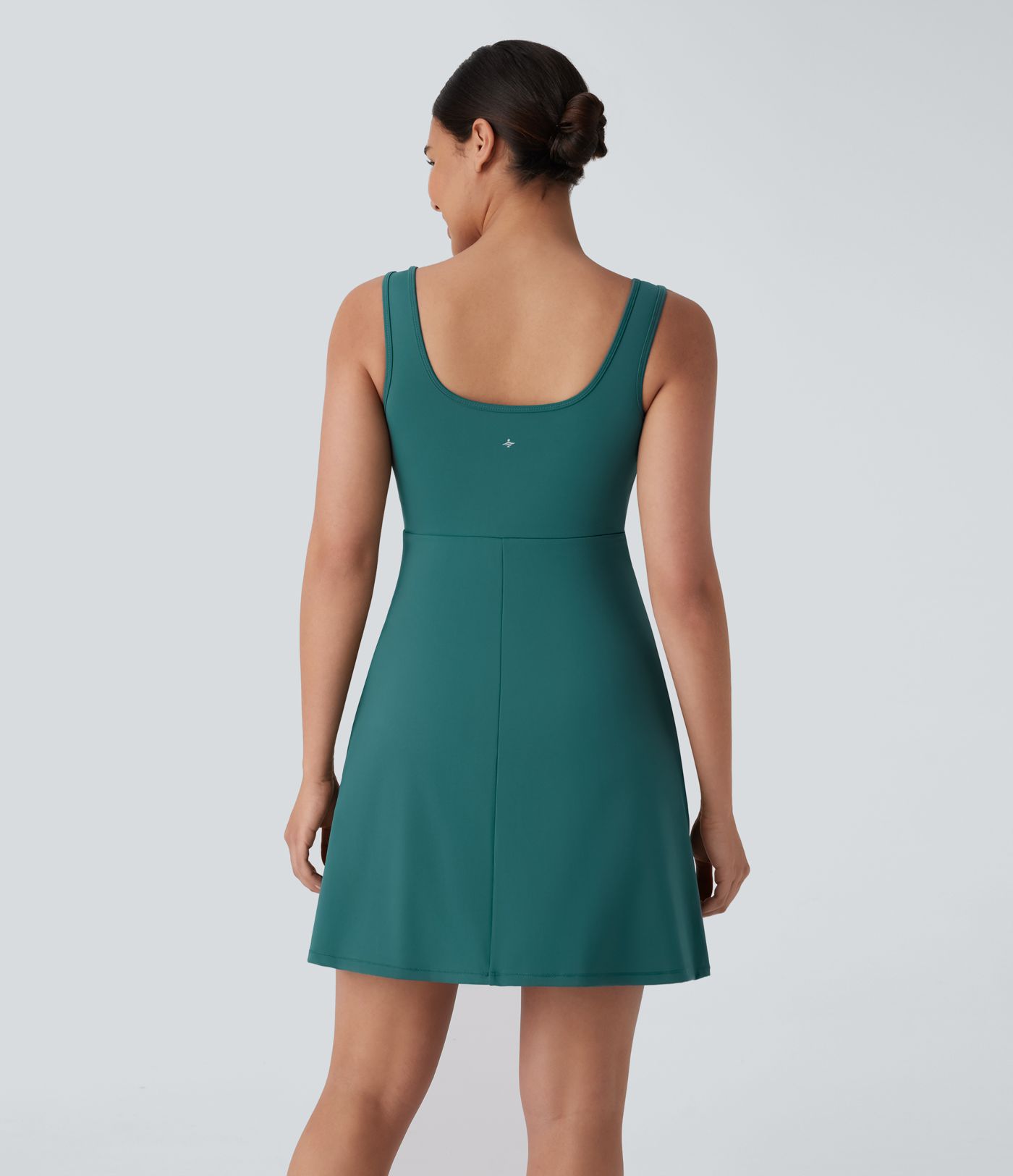 SpeedWave™ Square Neck Backless Side Pocket Quick Dry Mini Hiking Active Dress