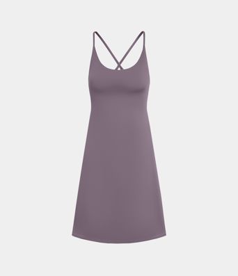 SoftlyZero™ Plush 2-in-1 Pocket Mini Active Dress D-F Cups