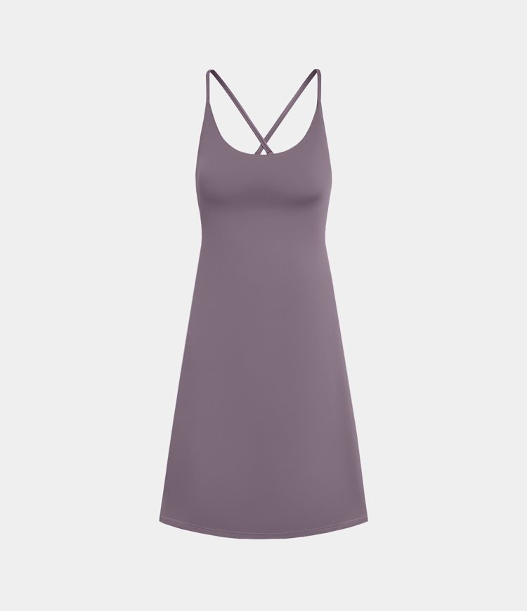 SoftlyZero™ Plush 2-in-1 Pocket Mini Active Dress D-F Cups