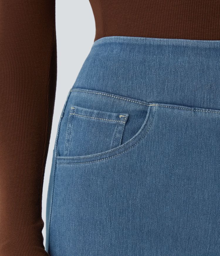 Halara Flex™ High Waisted Pockets Wide Leg Loose Work Jeans