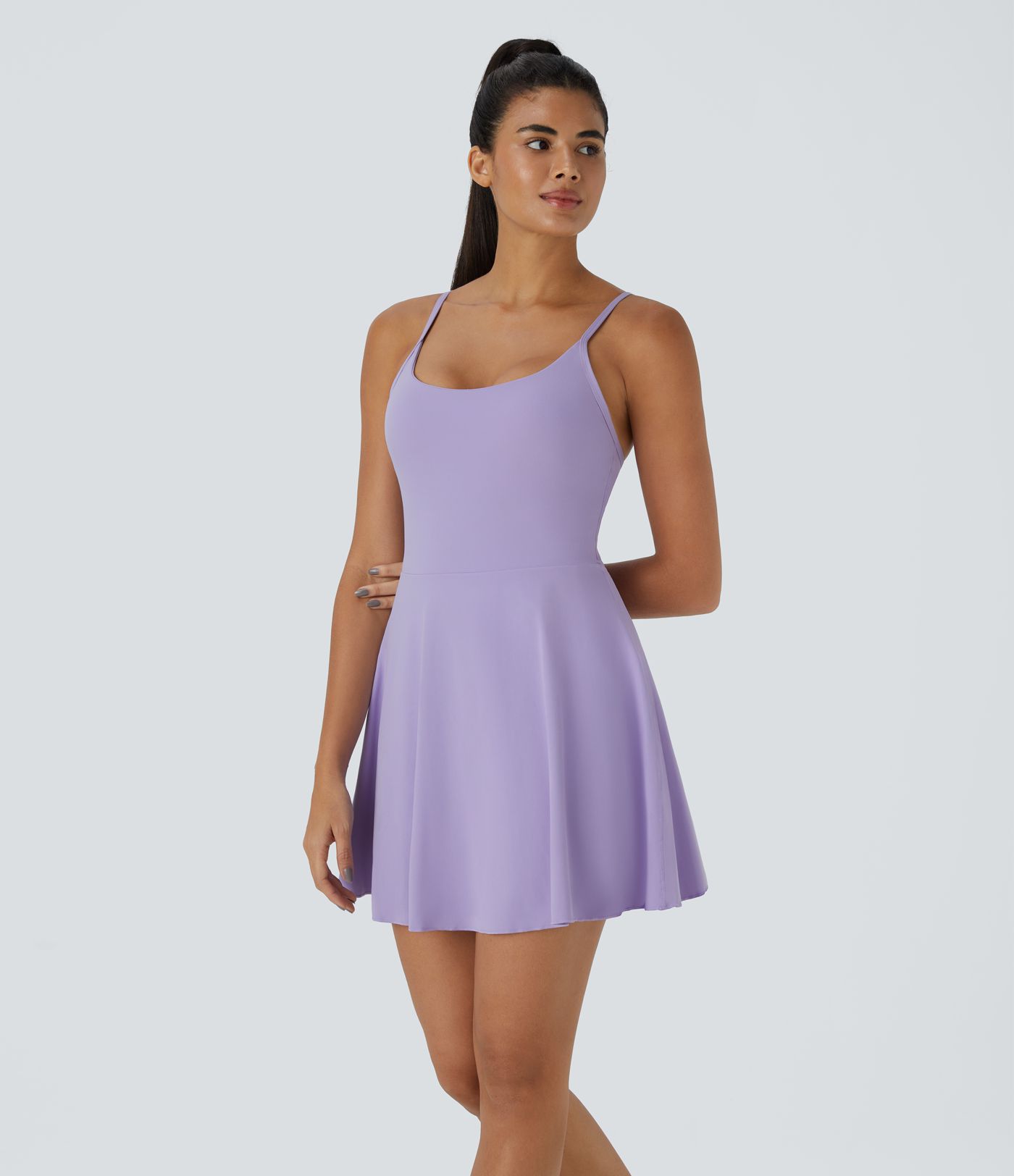 SoftlyZero™ Plush 2-in-1 Pocket Mini Slip Dance Active Dress